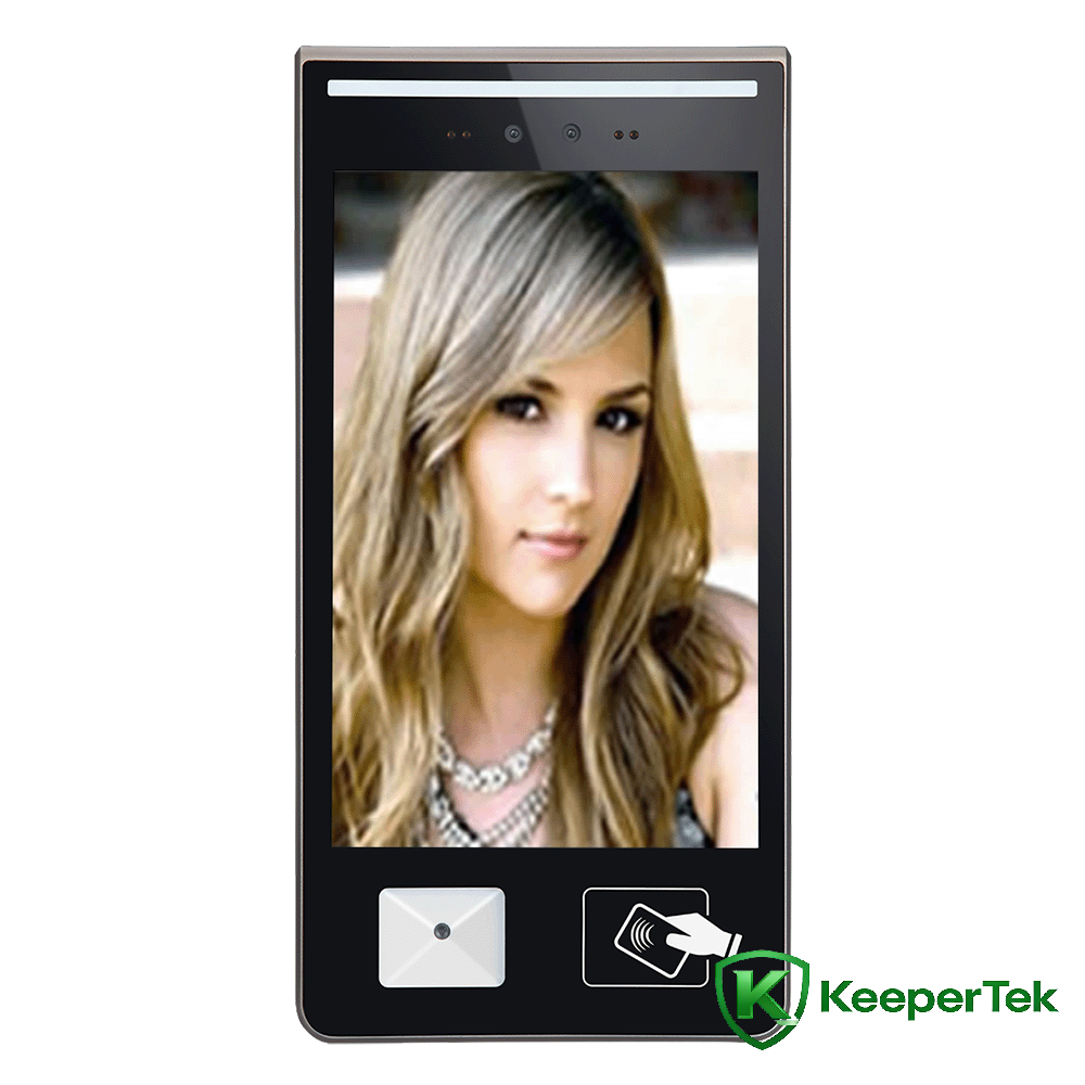 10,1-Zoll-Gesichtserkennungs-QR-Code-Karten-Wisch- und Werbe-All-in-One-Gerät KT-FR016